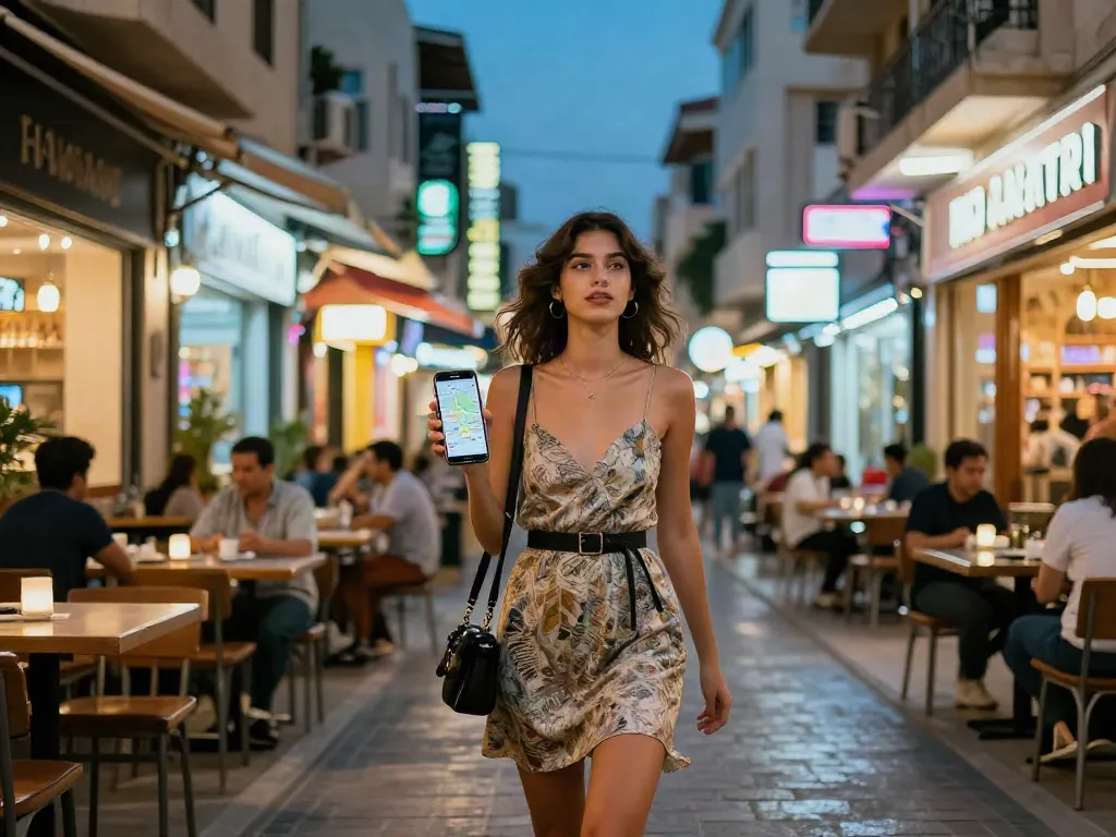 Stylish nightlife in Haifa featuring נערות ליווי בחיפה enjoying the urban vibe.